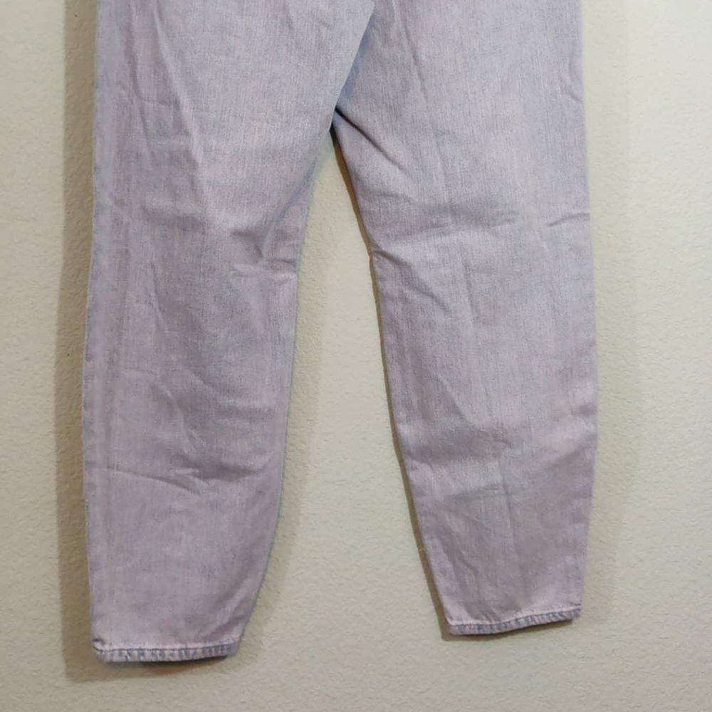 Faded Pink Distressed Denim Boyfriend Jeans - Picture 4 of 8